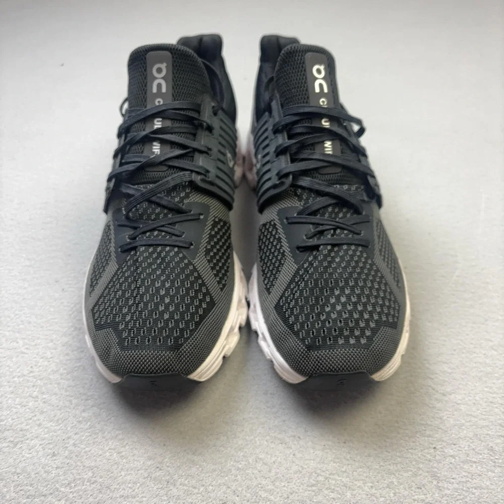 On Cloudswift Shoes Mens Size 11.5 Black Mesh Helion CloudTec Running Sneakers